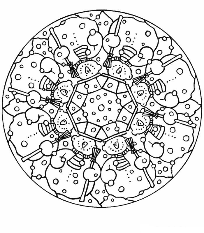 Plansa de colorat cu Mandala 34 28